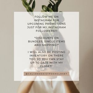 Special Promos for my Instagram Followers!!!